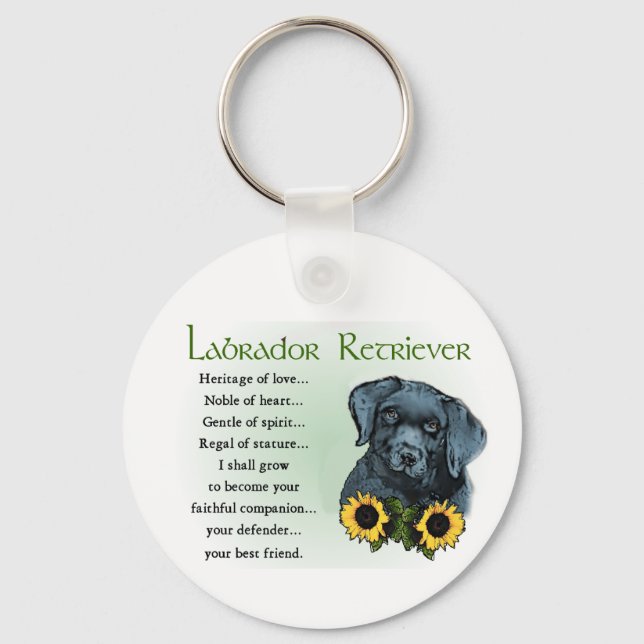 Chaveiro Presentes do Labrador Retriever (Frente)
