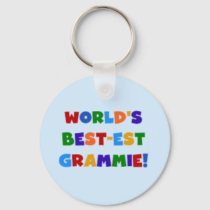 Chaveiro Presentes do Melhor-est Grammie do mundo brilhante