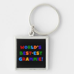 Chaveiro Presentes do Melhor-est Grammie do mundo brilhante