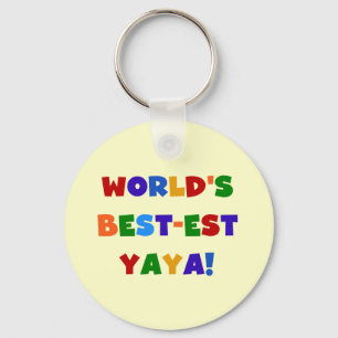 Chaveiro Presentes do Melhor-est Yaya do mundo brilhante