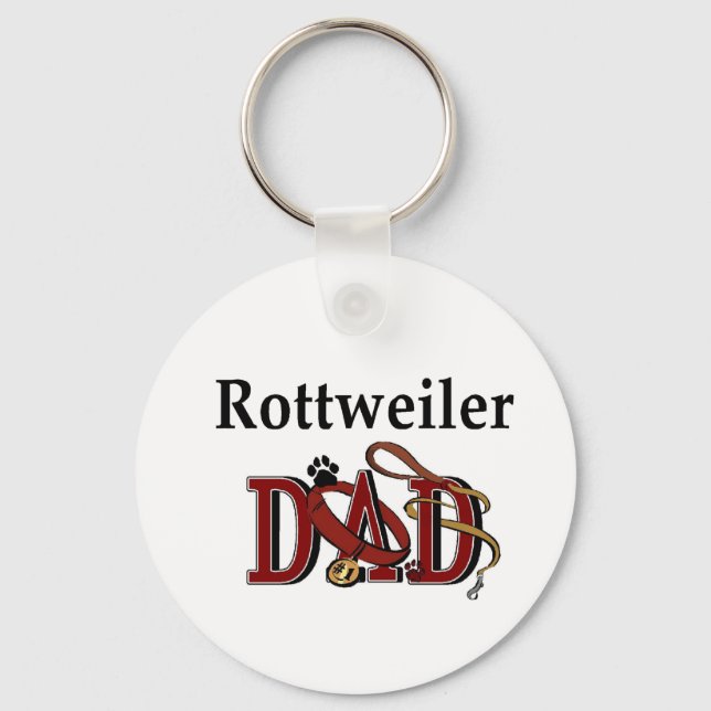 Chaveiro Presentes do Pai Rottweiler (Frente)