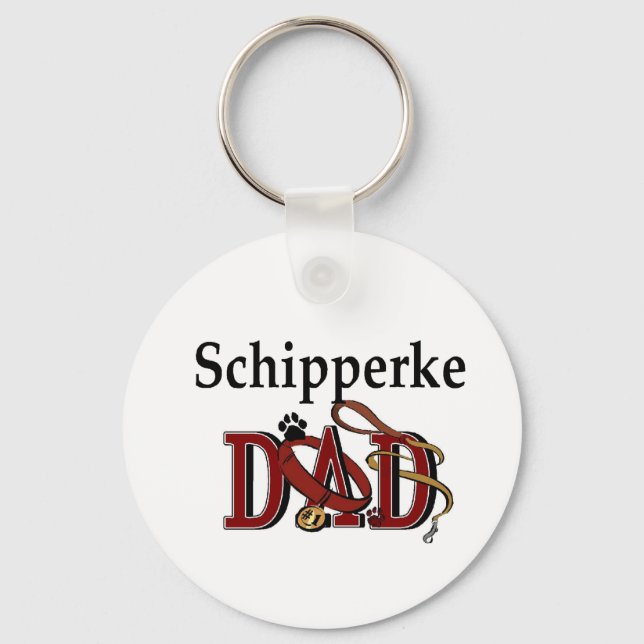 Chaveiro Presentes do Pai Schipperke (Frente)