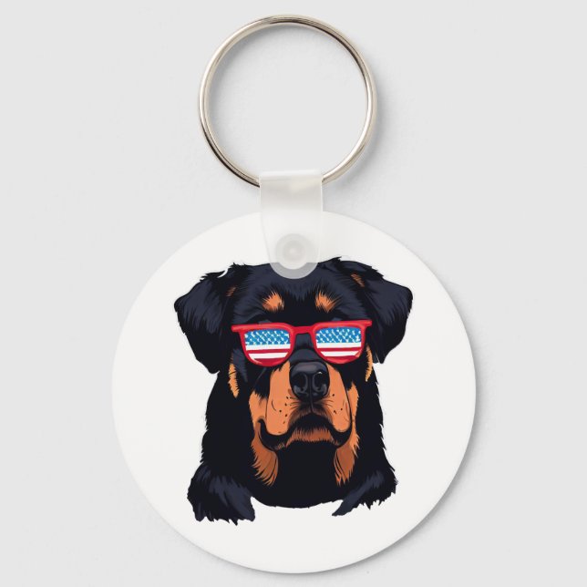 Chaveiro Presentes do Rottweiler (Frente)