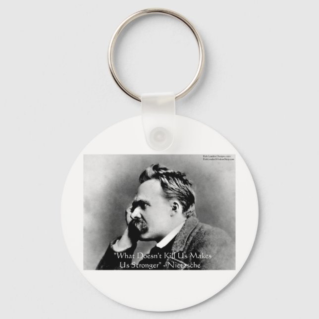 Chaveiro Presentes e Camisetas com a Citação "Nietzsche Não (Frente)