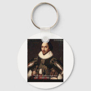 Chaveiro Presentes e Cartões com Citação de Shakespeare "Am