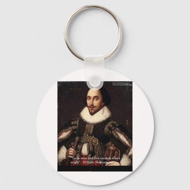 Chaveiro Presentes e Cartões com Citação de Shakespeare "Am (Frente)
