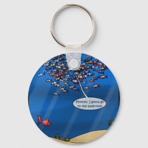 Chaveiro Presentes Engraçados de Férias de Pesca Camisetas