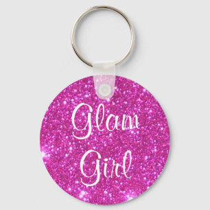 Chaveiro Presentes femininos do brilho Sparkly Glam da