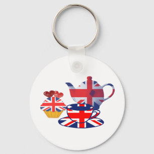 Chaveiro Presentes ingleses do Chá-tempo
