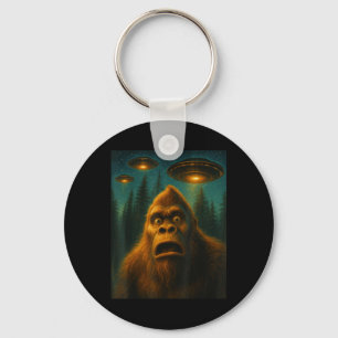 Chaveiro Presentes para Homens Bigfoot Sasquatch Alien Ufo