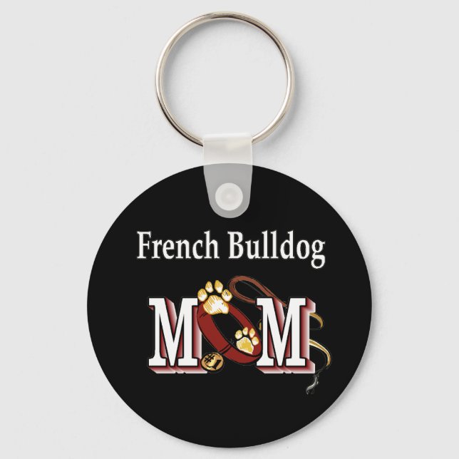 Chaveiro Presentes para Mãe de Bulldog Francês (Frente)
