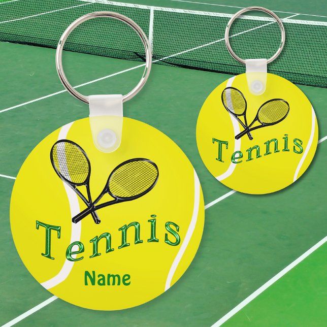 Chaveiro Presentes personalizados da equipe de Tênis de Cha (Tennis party favors for adults, and kids. Cheap, Tennis Souvenirs and Tennis goodie bag ideas.)