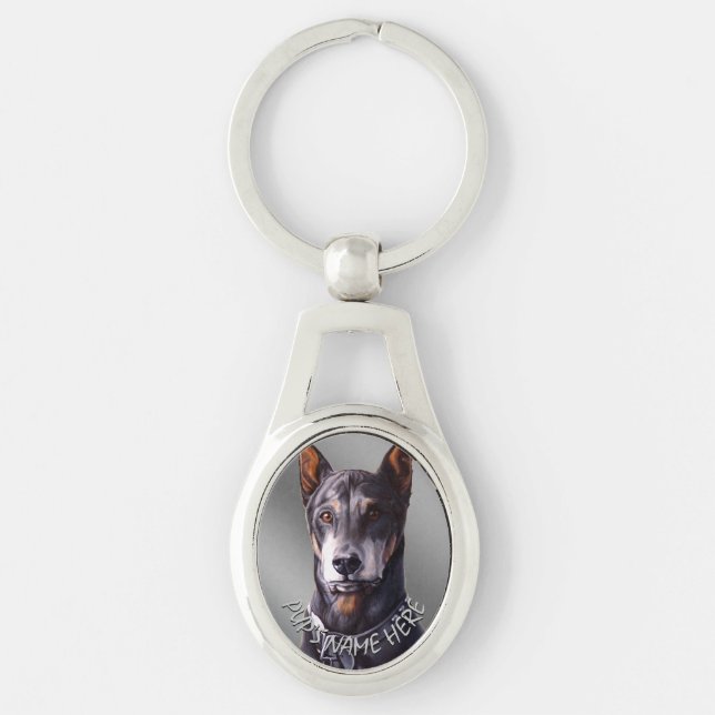 Chaveiro Presentes Personalizados de Arte Canina Personaliz (Frente)