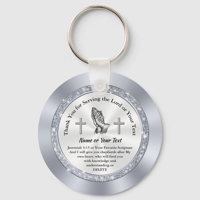 Chaveiro Presentes personalizados e baratos para voluntário (Frente)