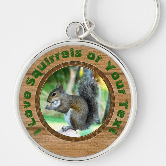 Chaveiro Presentes personalizáveis, Pixões de Esquilo, Esqu (Frente)