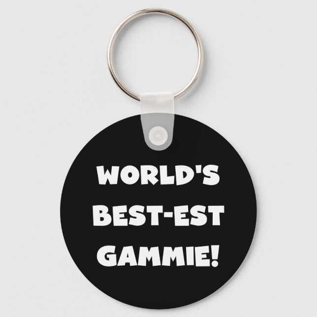 Chaveiro Presentes preto e branco do Melhor-est Gammie do m (Frente)