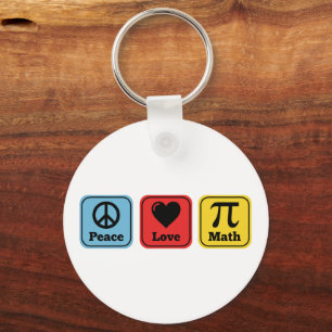 Chaveiro Presentes Professores de Matemática Paz Amor para 