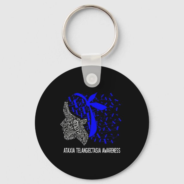 Chaveiro Presentes que Usamos Azul Para Conscientização da  (Frente)