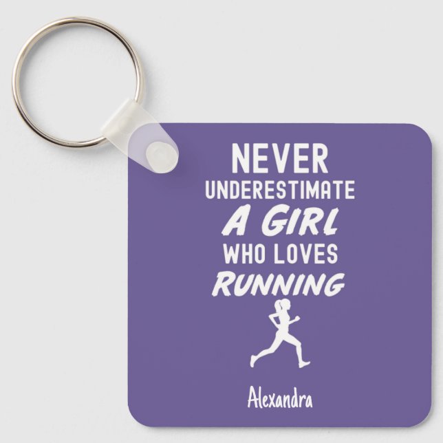 Chaveiro Presentes Roixos de Corrida para Meninas Pequenas  (Frente)