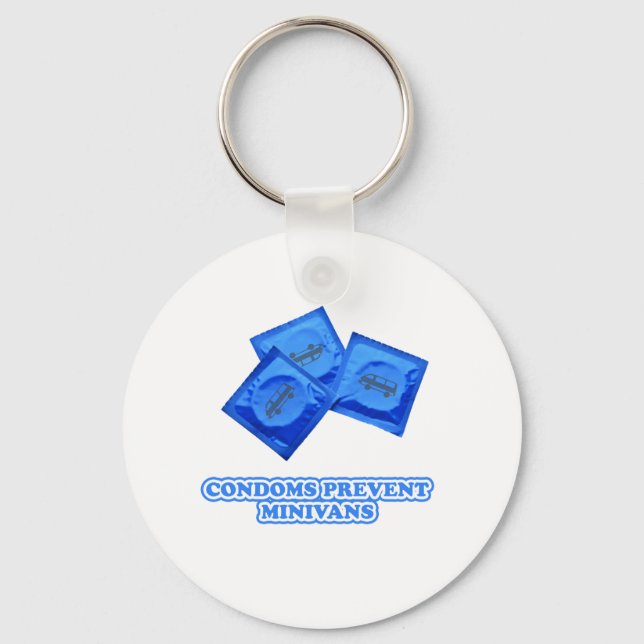 Chaveiro Preservativos Evitam Minivans (Frente)