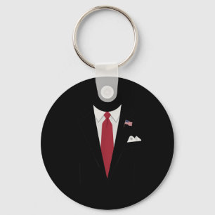 Chaveiro Presidente Americano Trump Suit Easy Halloween Cos