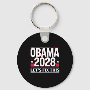 Chaveiro Presidente Barack Obama 2028 Rtrait Patriótico Dem