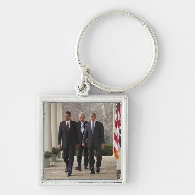 Chaveiro Presidente Barack Obama e ex-presidentes (Frente)