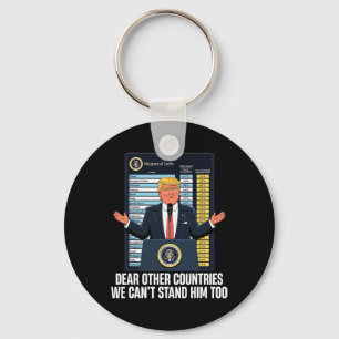 Chaveiro Presidente Donald Trump 2025 Tarifa que não podemo