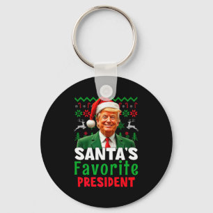 Chaveiro Presidente Favorito do Papai Noel Papai Noel Trump
