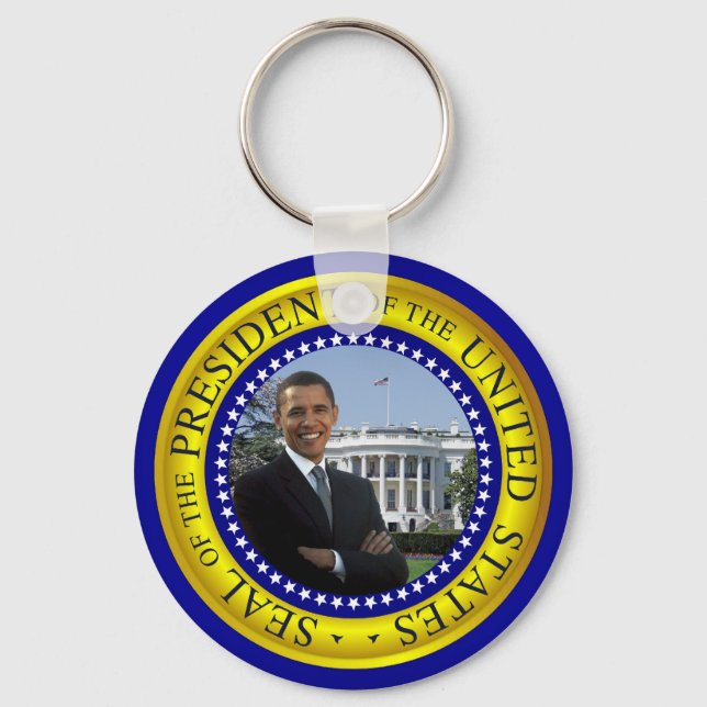 Chaveiro Presidente Obama Casa Branca - Tiro-Chave (Frente)