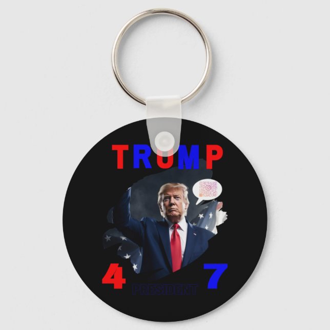 Chaveiro Presidente Trump #47 (Frente)