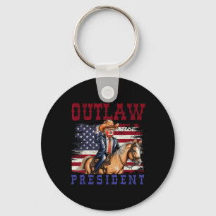Chaveiro Presidente Trump Cowboy Trump 2024 Condenado Felon