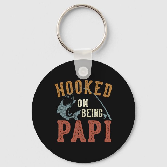Chaveiro Preso em Ser Papi Dia dos Pais Pescaria Papi (Frente)