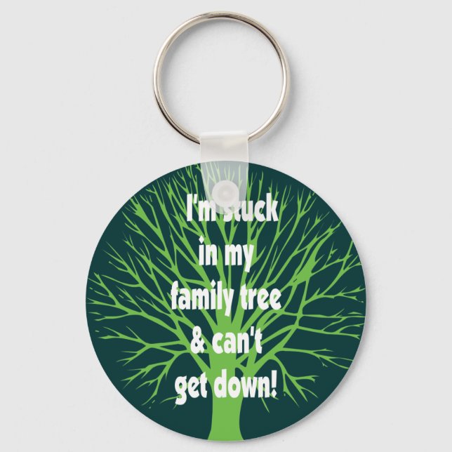 Chaveiro Preso na minha árvore da família (Frente)