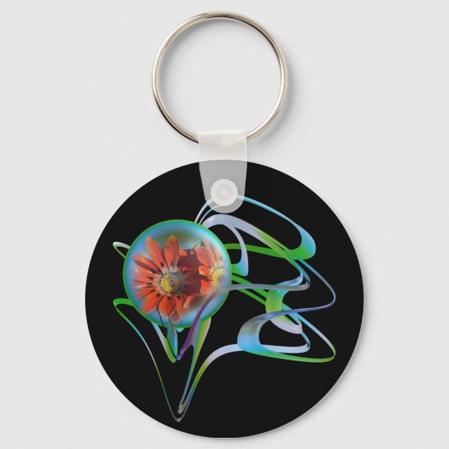 Chaveiro Preso no Anel de Chave Média (Frente)