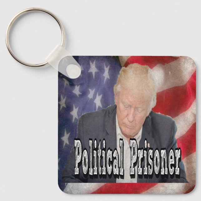 Chaveiro Preso Político Trump (Frente)