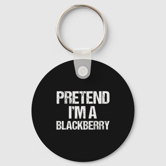 Chaveiro Pretend I'm A Blackberry Funny Lazy Halloween Cost (Frente)