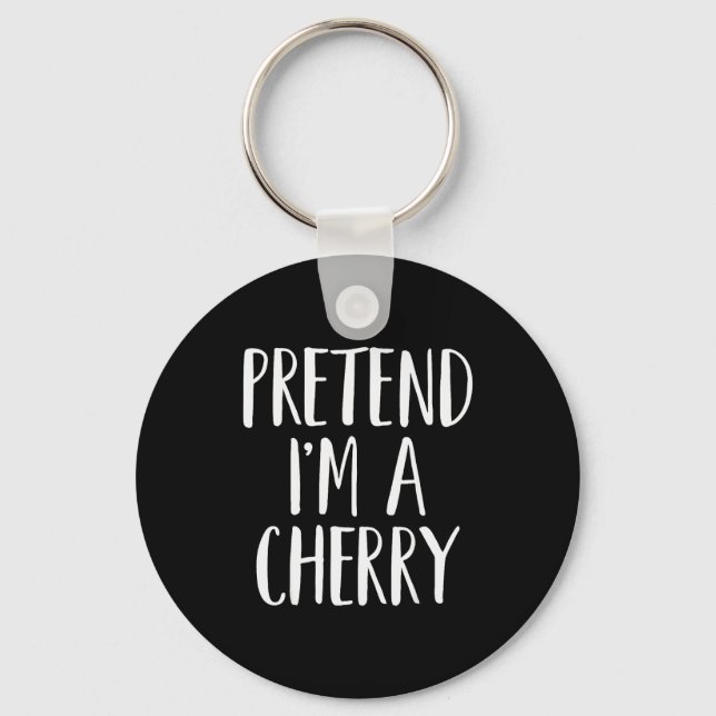 Chaveiro Pretend I'm A Cherry Family Women Men Kids Hallowe (Frente)