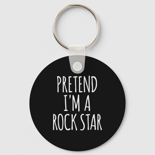 Chaveiro Pretend I'm A Rock Star Halloween Party Costume  (Frente)
