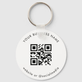 Chaveiro Preto Branco Adiciona a Análise de Código Qr de Em