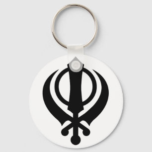 Chaveiro Preto de Khanda do sikh