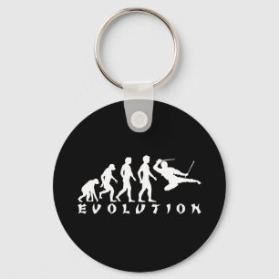 Chaveiro preto de Ninja da evolução