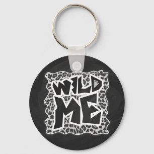 Chaveiro Preto e branco-leopardo