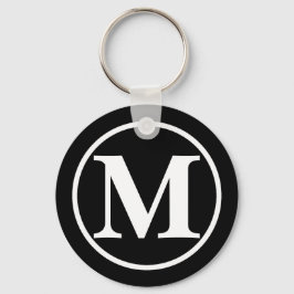 Chaveiro Preto Monograma BB