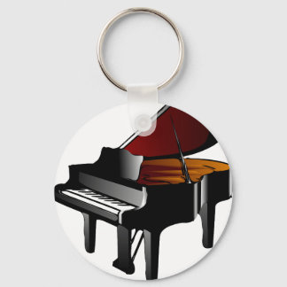 Chaveiro preto no piano