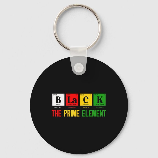 Chaveiro Preto O Elemento Principal Mês da História Negra P (Frente)
