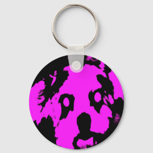 Chaveiro preto rosa