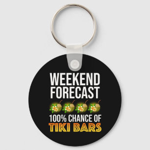 Chaveiro Previsão de Fim de Semana - 100% de Chance de Bare