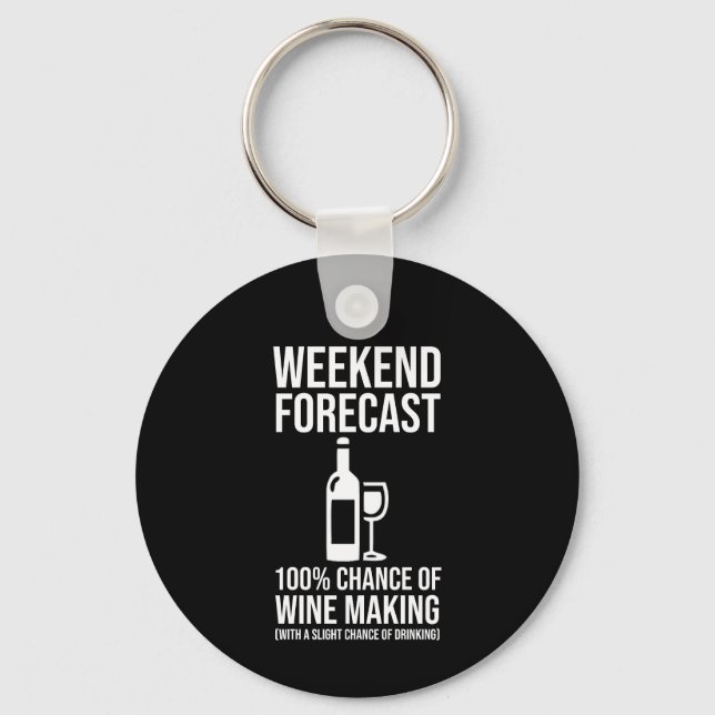 Chaveiro Previsão de Fim de Semana - 100% de Chance de Prod (Frente)