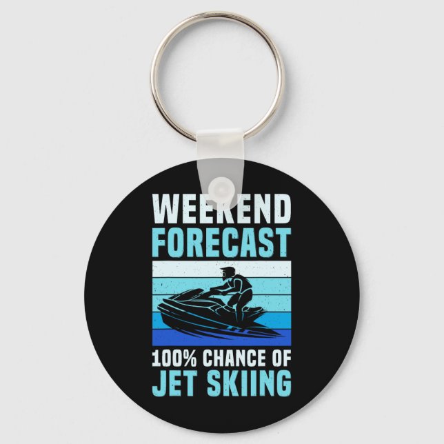 Chaveiro Previsão do Fim de Semana 100% de Chance de Jet Sk (Frente)